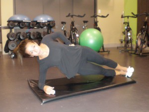 Side Plank Leg Raise, Level 3 Start Position