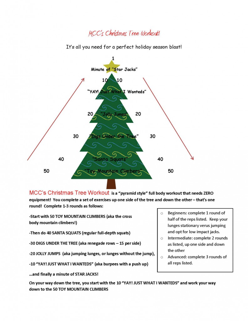 MCC's Christmas Tree Workout